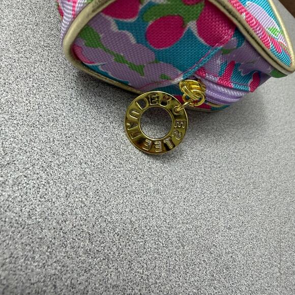 Lilly Pullitzer Estee Lauder Makeup Bag Zip Pouch Colorful Travel Floral Small - Picture 4 of 9